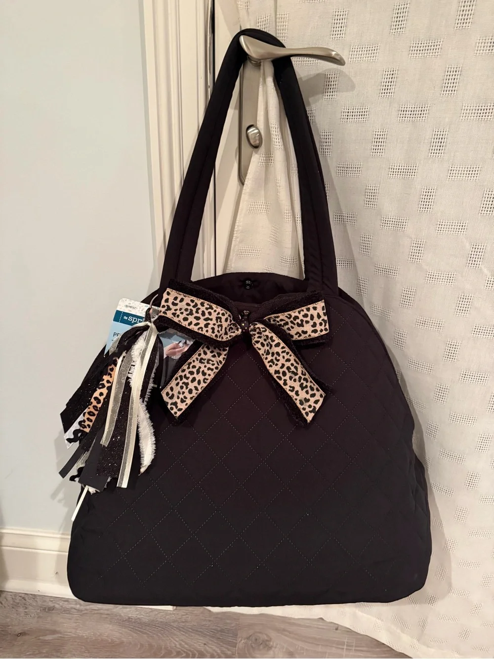 NWT Black Quilted Custom Designed Pet Carrier